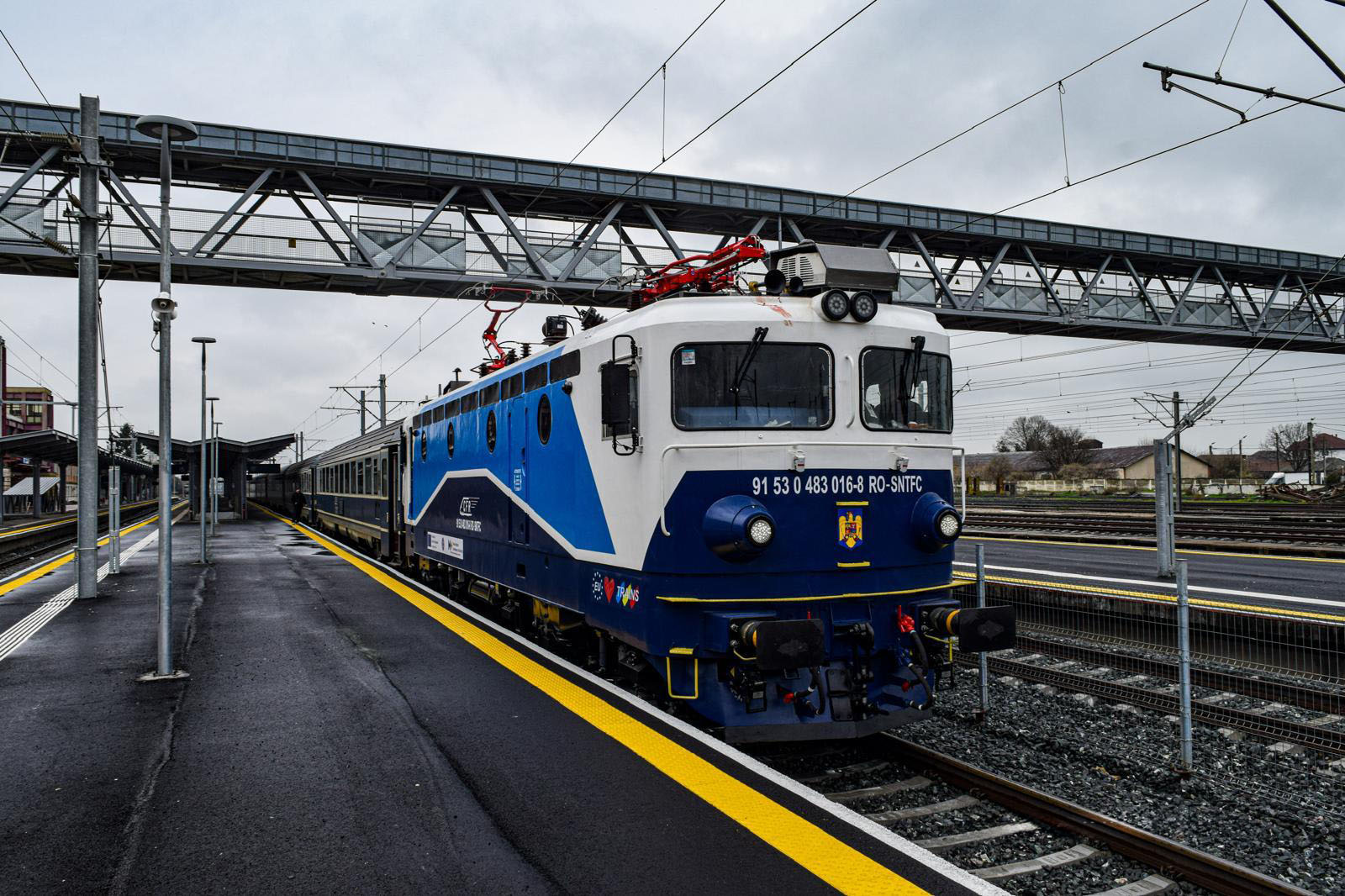Rolling stock in the depot